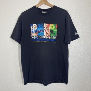 Comic-Con International Shirt Mens Large Black San Diego 2008 DC Comics Flash